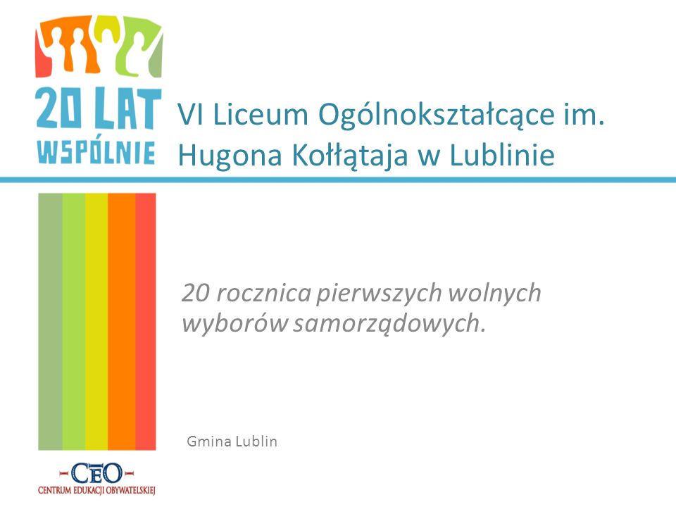 VI Liceum Ogólnokształcące im Hugona Kołłątaja w Lublinie ppt pobierz